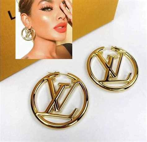 louis vuitton symbol earrings